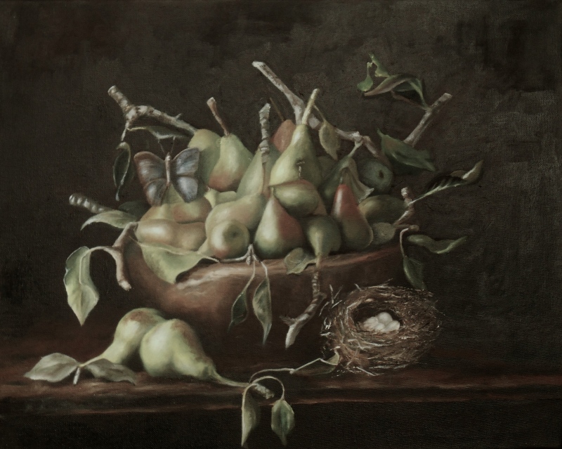 pears oilpainting